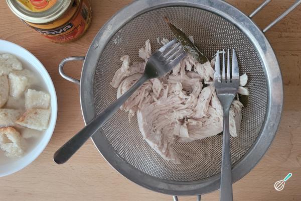 Receita de Arroz com creme de galinha - Passo 6