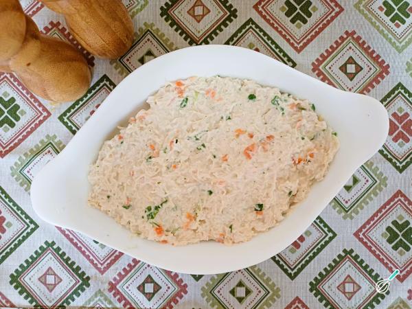 Receita de Batata com frango desfiado - Passo 7