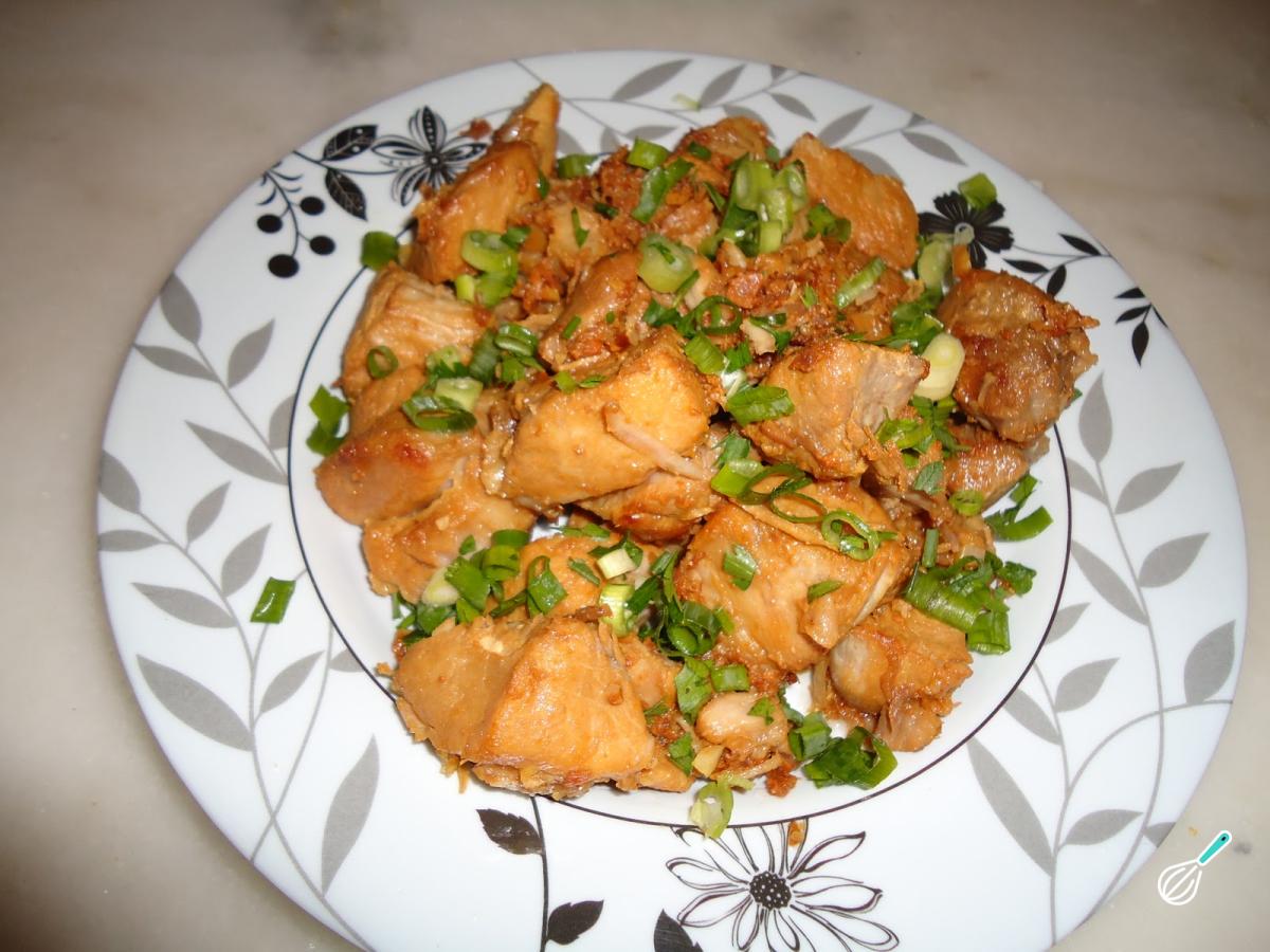 Receita de Pernil picado frito