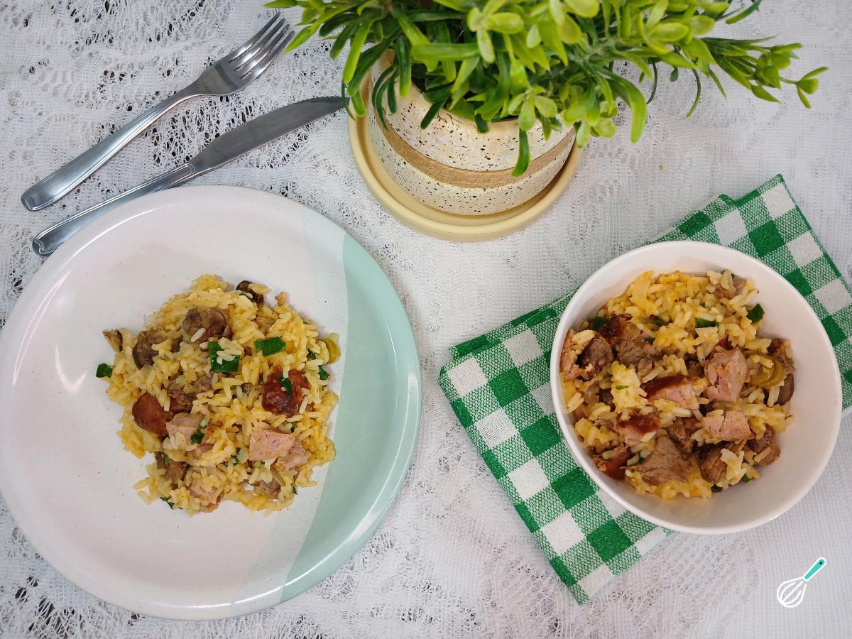 Receita de Arroz carreteiro com sobras de churrasco