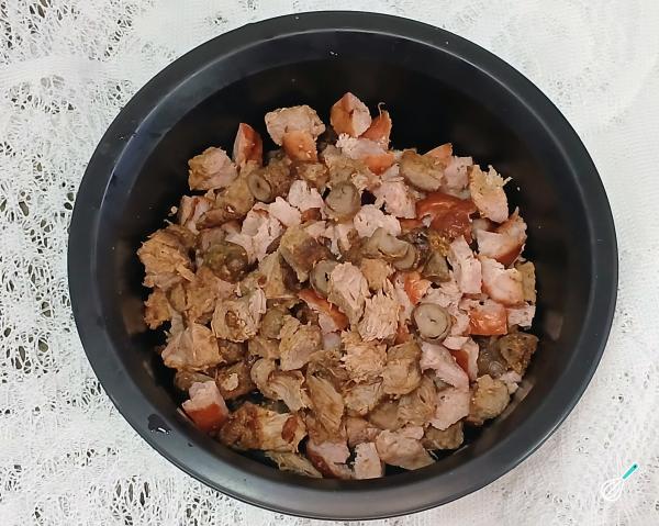 Receita de Arroz carreteiro com sobras de churrasco - Passo 3