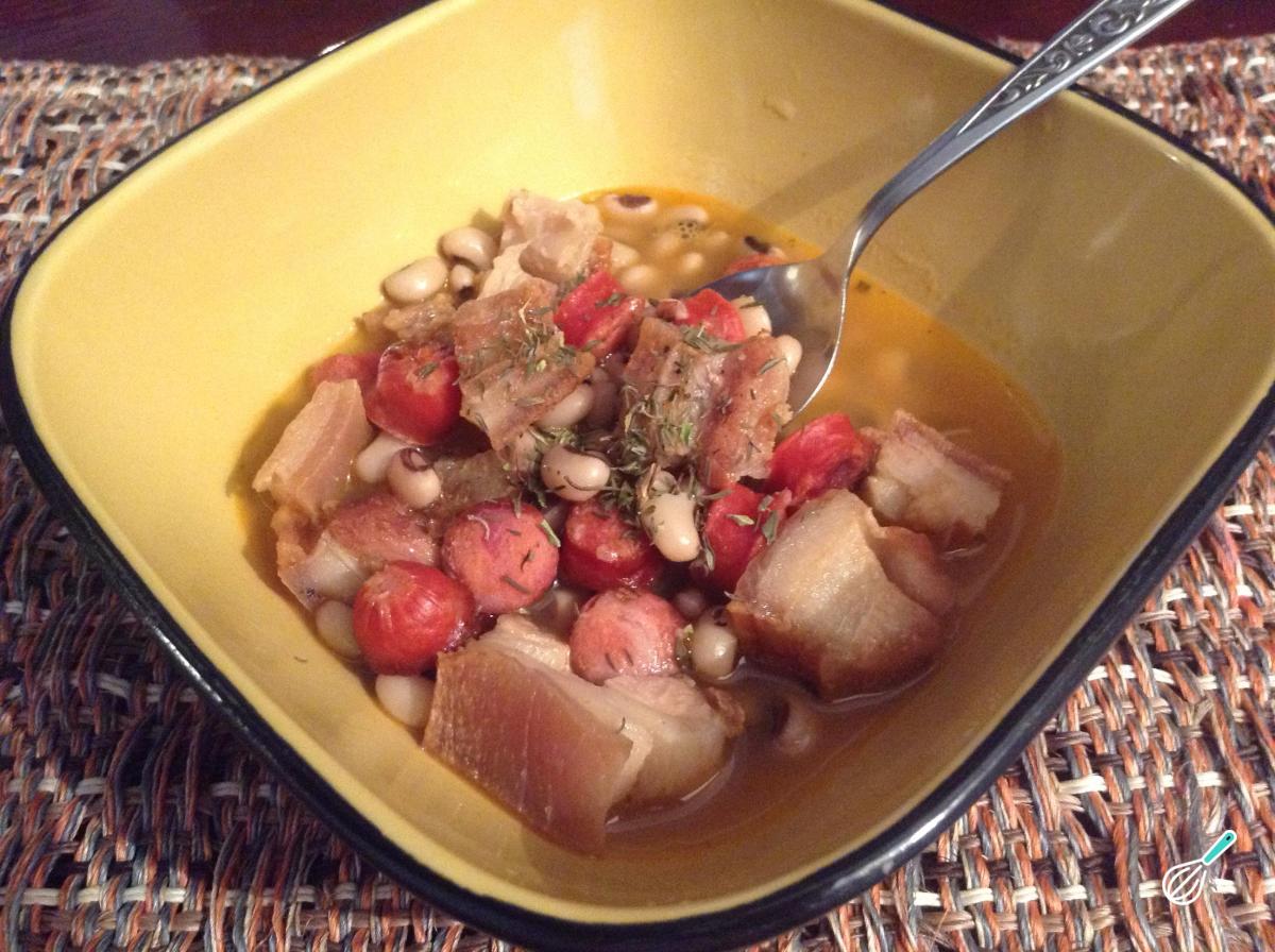 Receita de Feijão com toucinho e linguiça