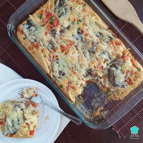 Receita de Torta de sardinha de liquidificador com água - Passo 6