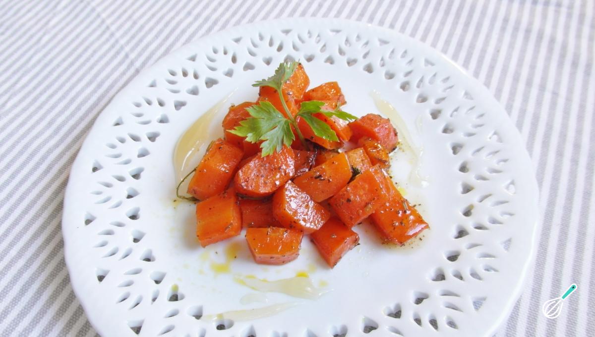 Receita de Cenoura assada com mel