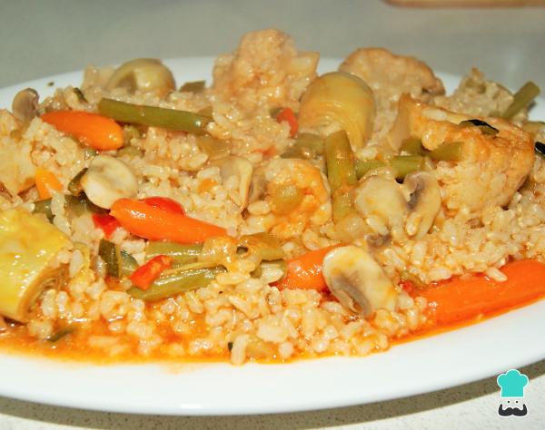 Receita de Arroz integral com legumes