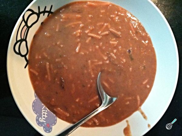 Receita de Sopa de feijão com macarrão