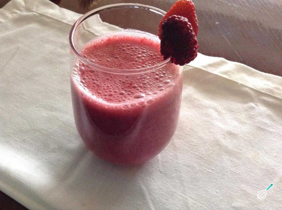 Batido de amora e morango