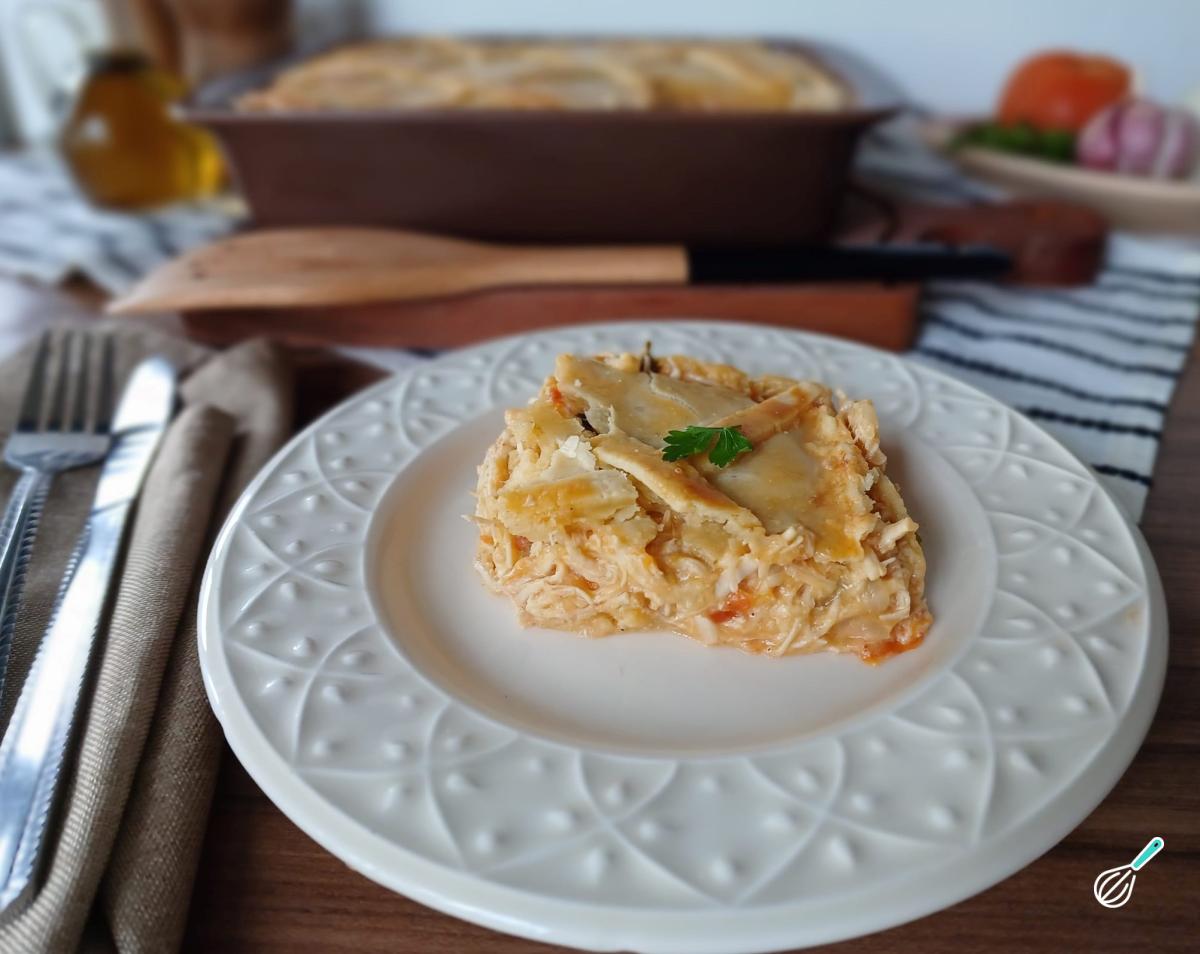 Receita de Empadão de frango cremoso