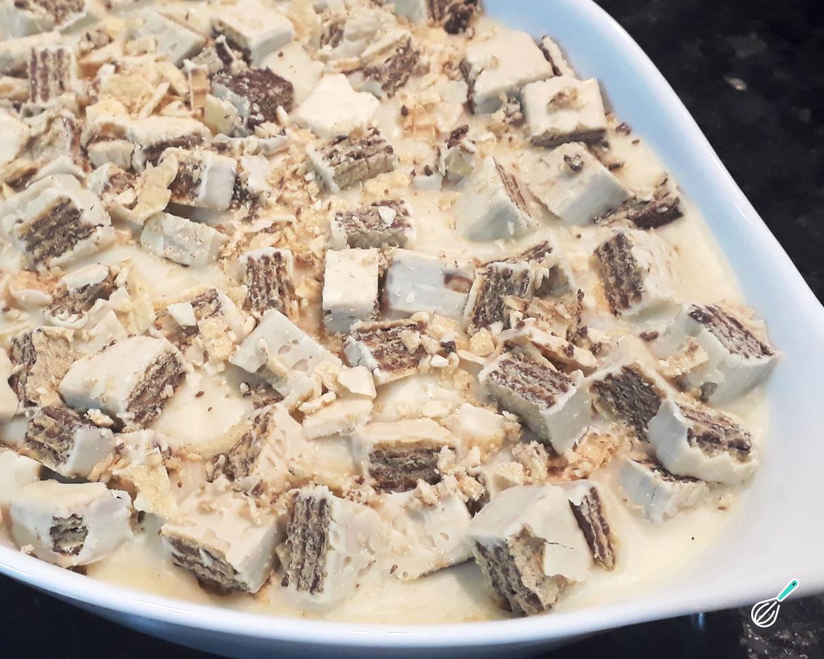 Receita de Pavê de Bis branco