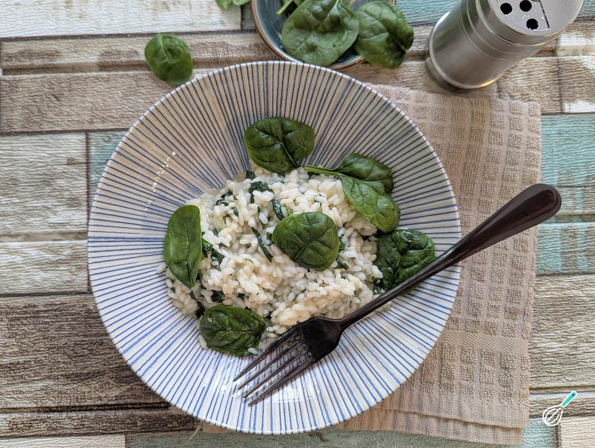 Receita de Risoto de espinafre