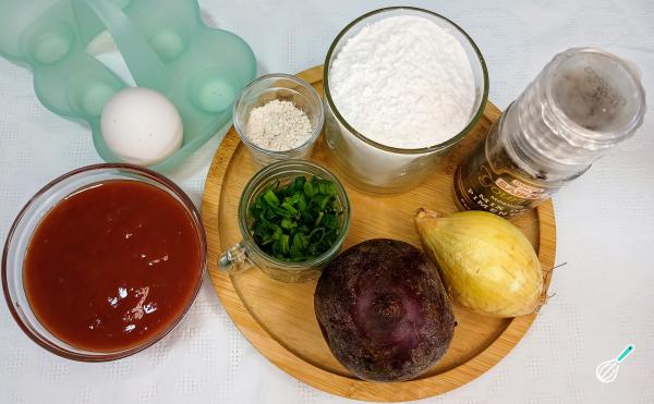 Receita de Macarrão de beterraba - Passo 1