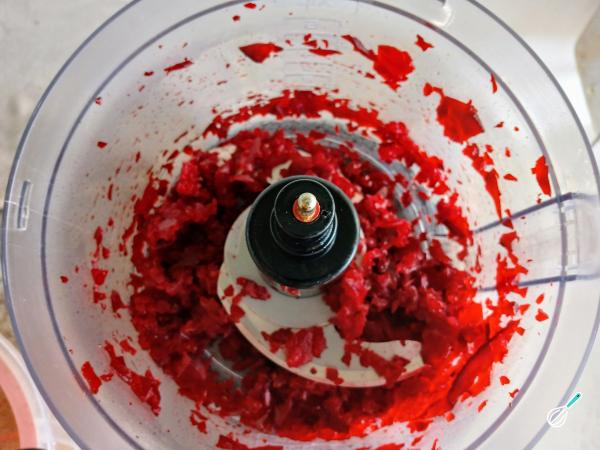 Receita de Macarrão de beterraba - Passo 3