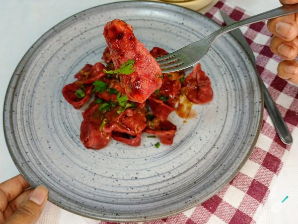 Receita de Macarrão de beterraba - Passo 10