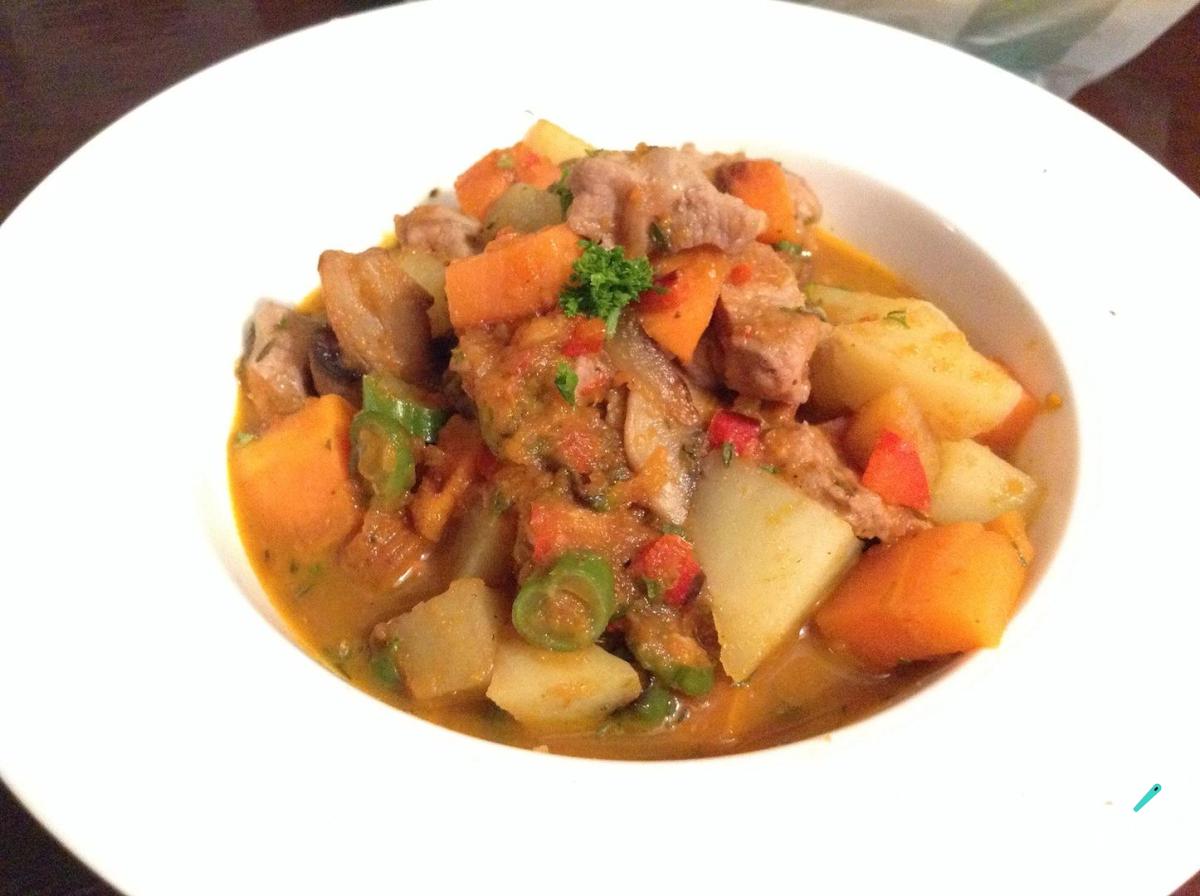 Receita de Vitela estufada com legumes