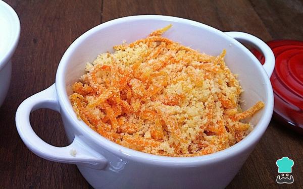 Receita de Farofa de cenoura - Passo 4