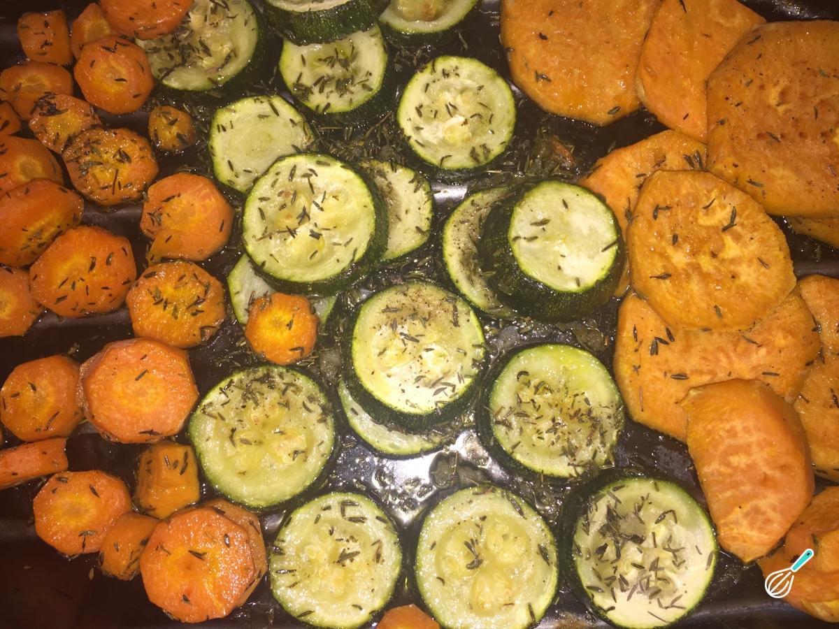 Receita de Legumes no forno com tomilho