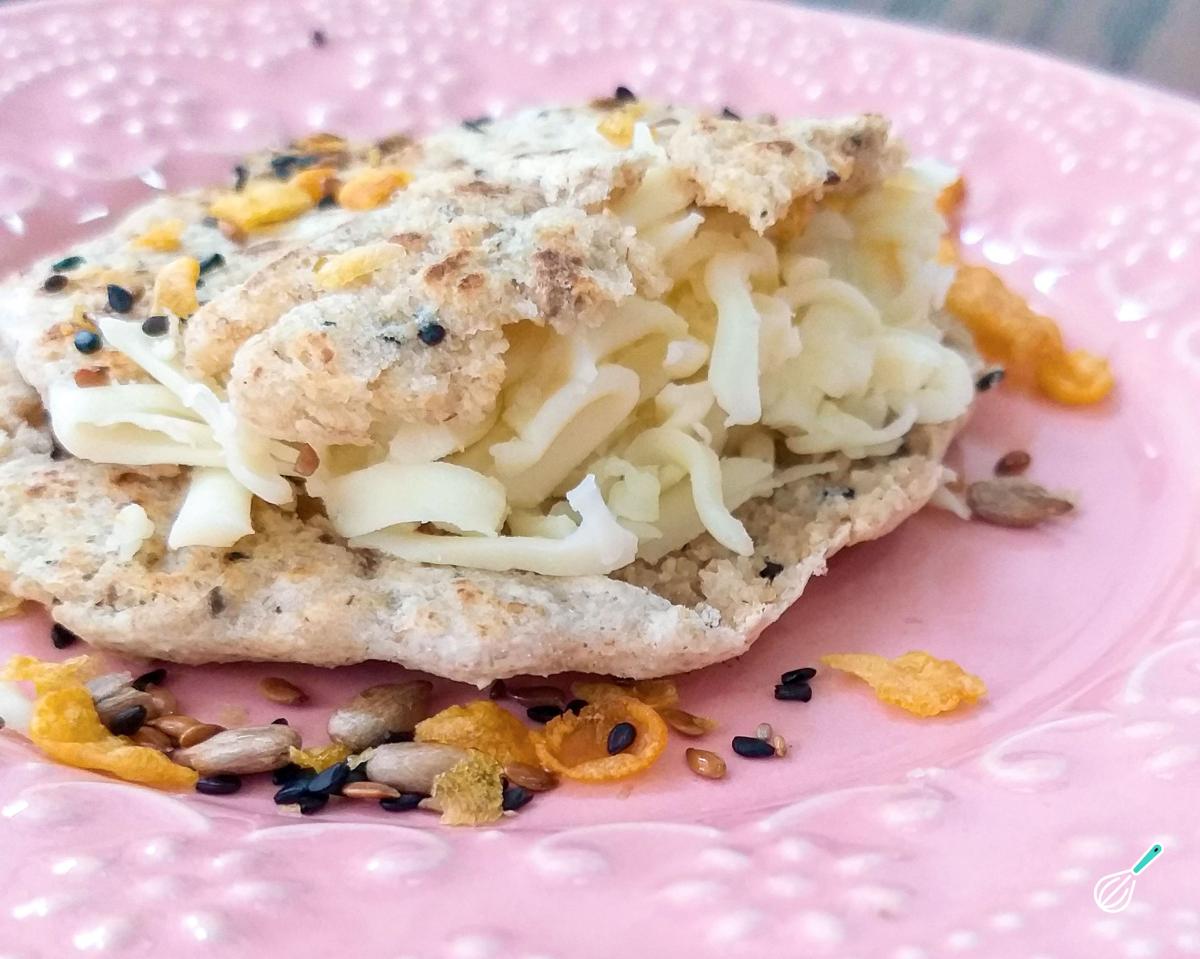 Receita de Pão de frigideira com granola