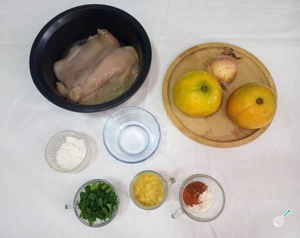 Receita de Filé de frango ao molho de laranja - Passo 1