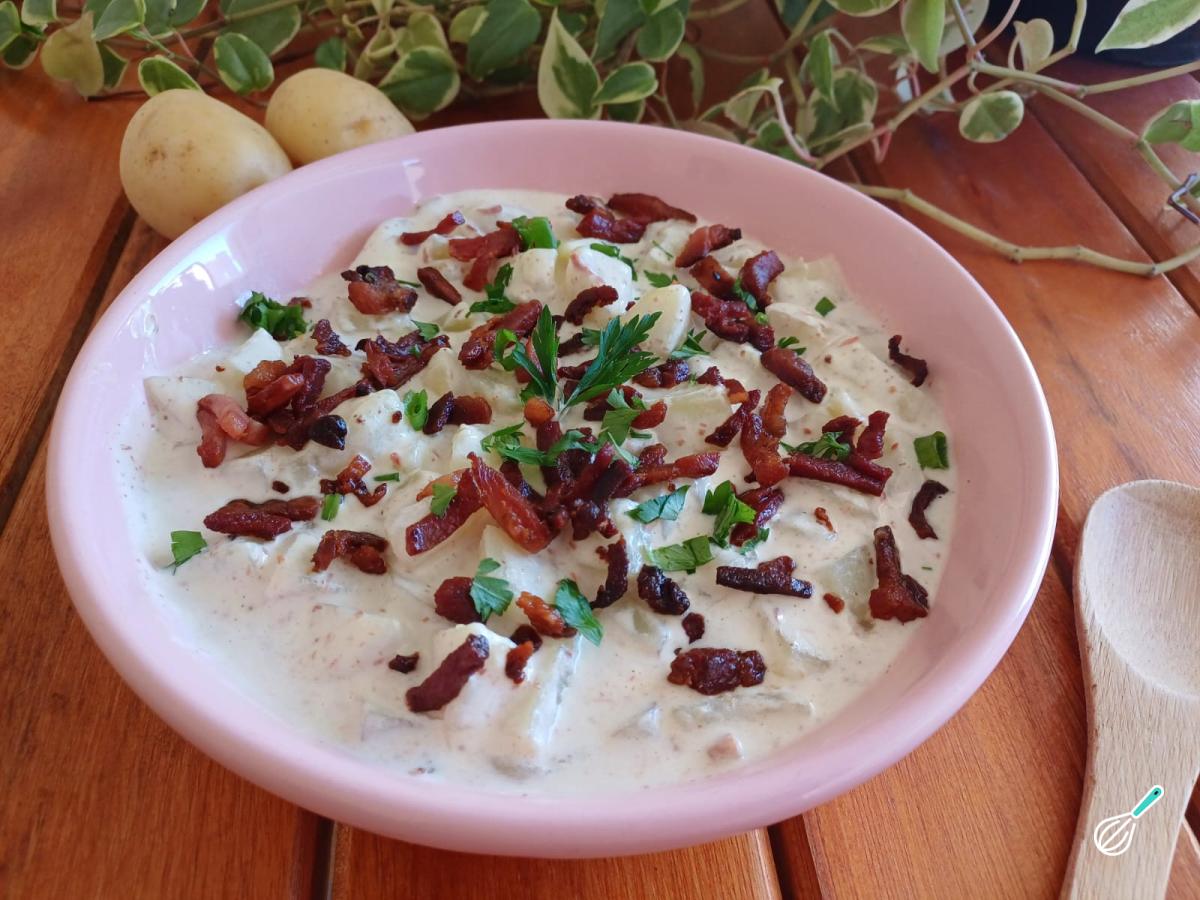 Receita de Batatonese com bacon