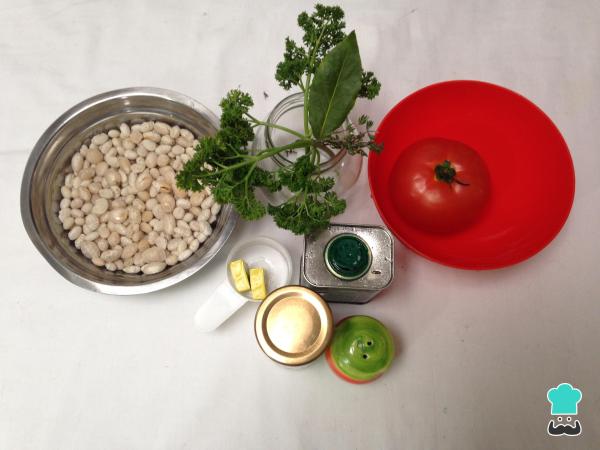 Receita de Salada de feijão branco - Passo 1