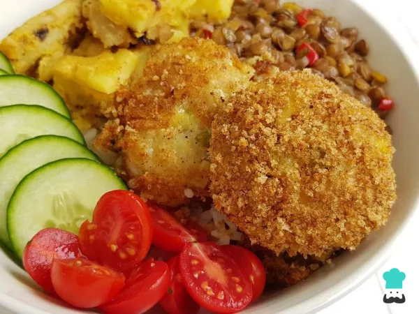 Receita de Bolinho de couve flor vegano