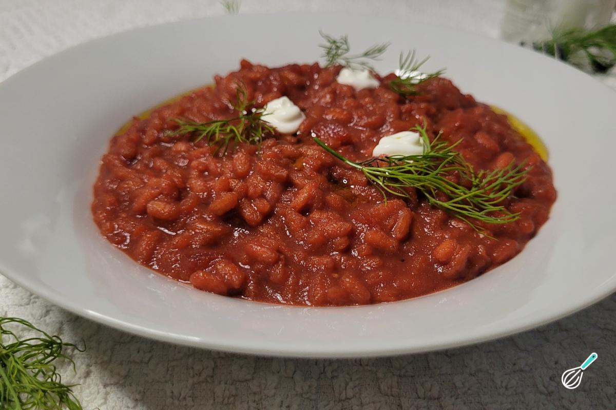 Receita de Risoto de beterraba