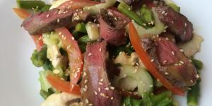 Receita de Salada com carne bovina patinho