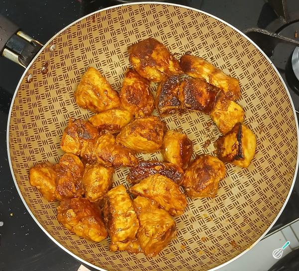 Receita de Frango com palmito - Passo 3
