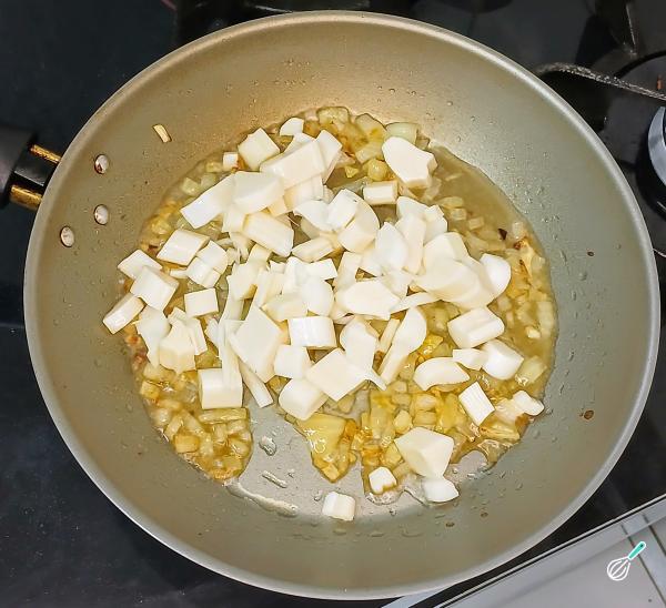 Receita de Frango com palmito - Passo 4