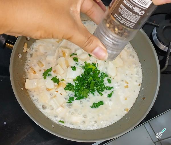 Receita de Frango com palmito - Passo 5