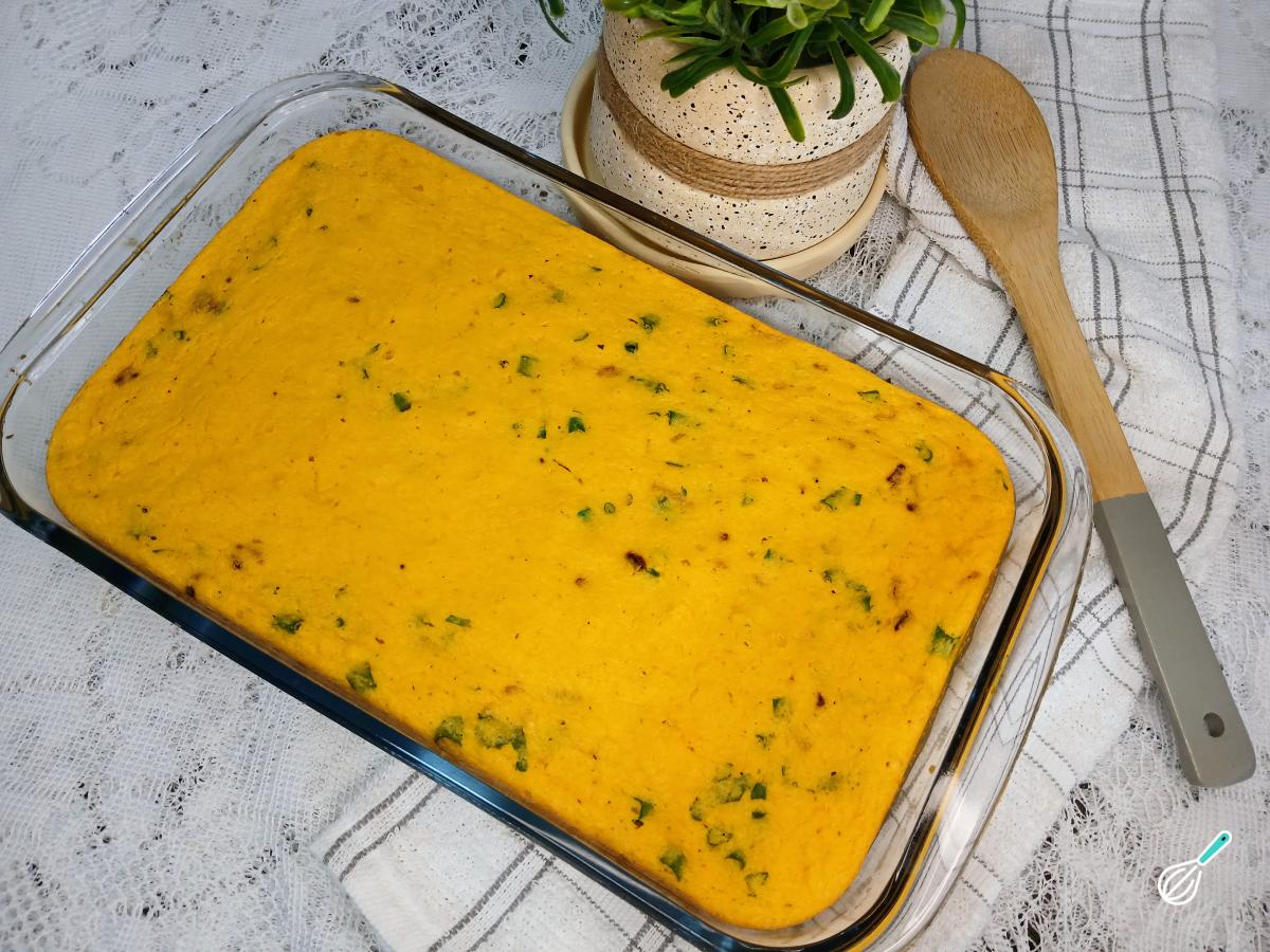 Receita de Sopa paraguaia com milho verde