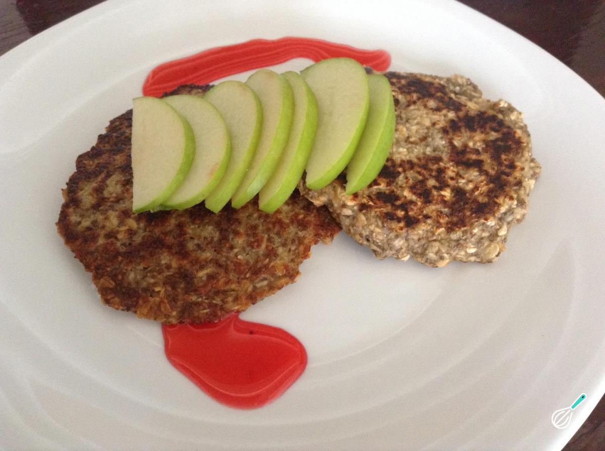 Receita de Panquecas de aveia e sementes de chia