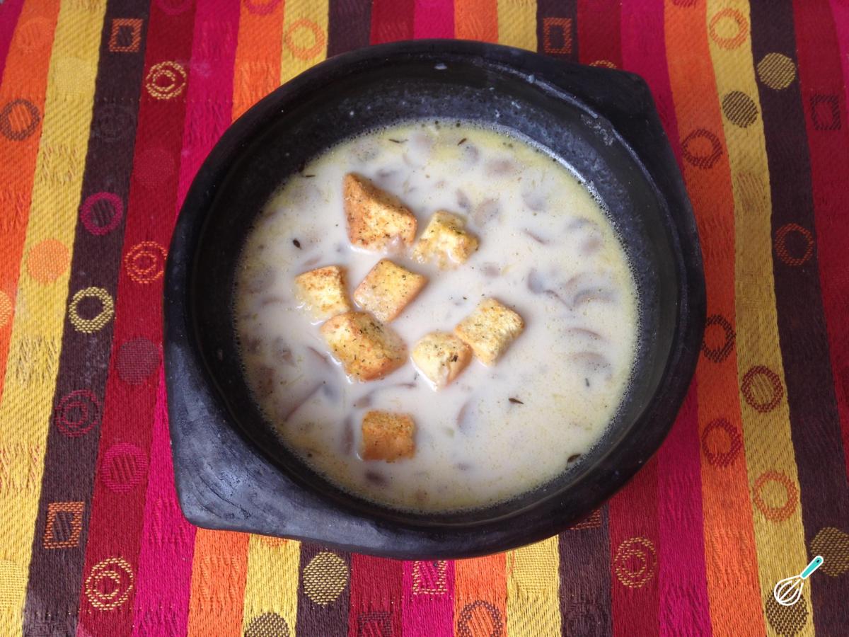 Receita de Creme de champignon caseiro