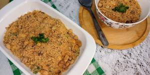 Receita de Farofa com castanha de caju