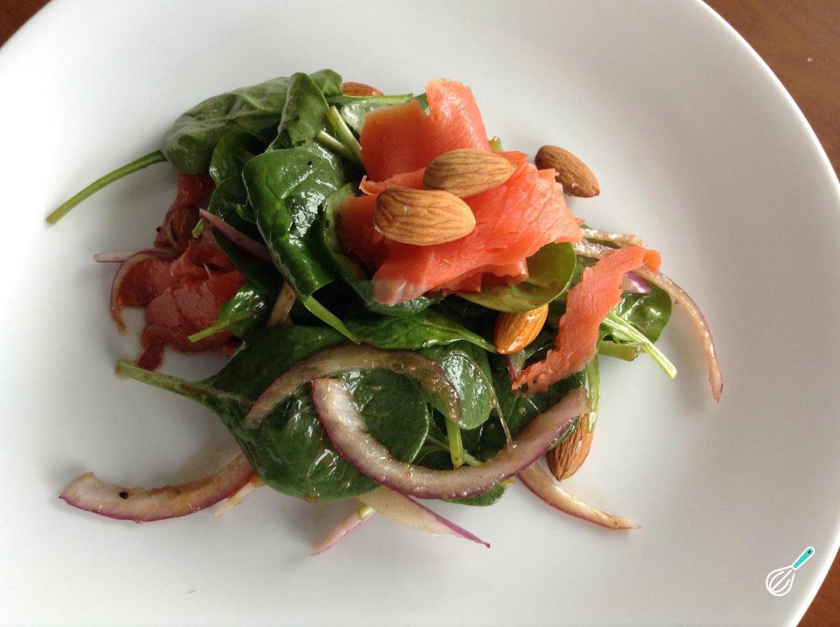 Receita de Salada de salmão defumado