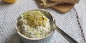 Receita de Patê de alho poró com cream cheese