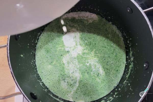 Receita de Creme de espinafre com creme de leite - Passo 9