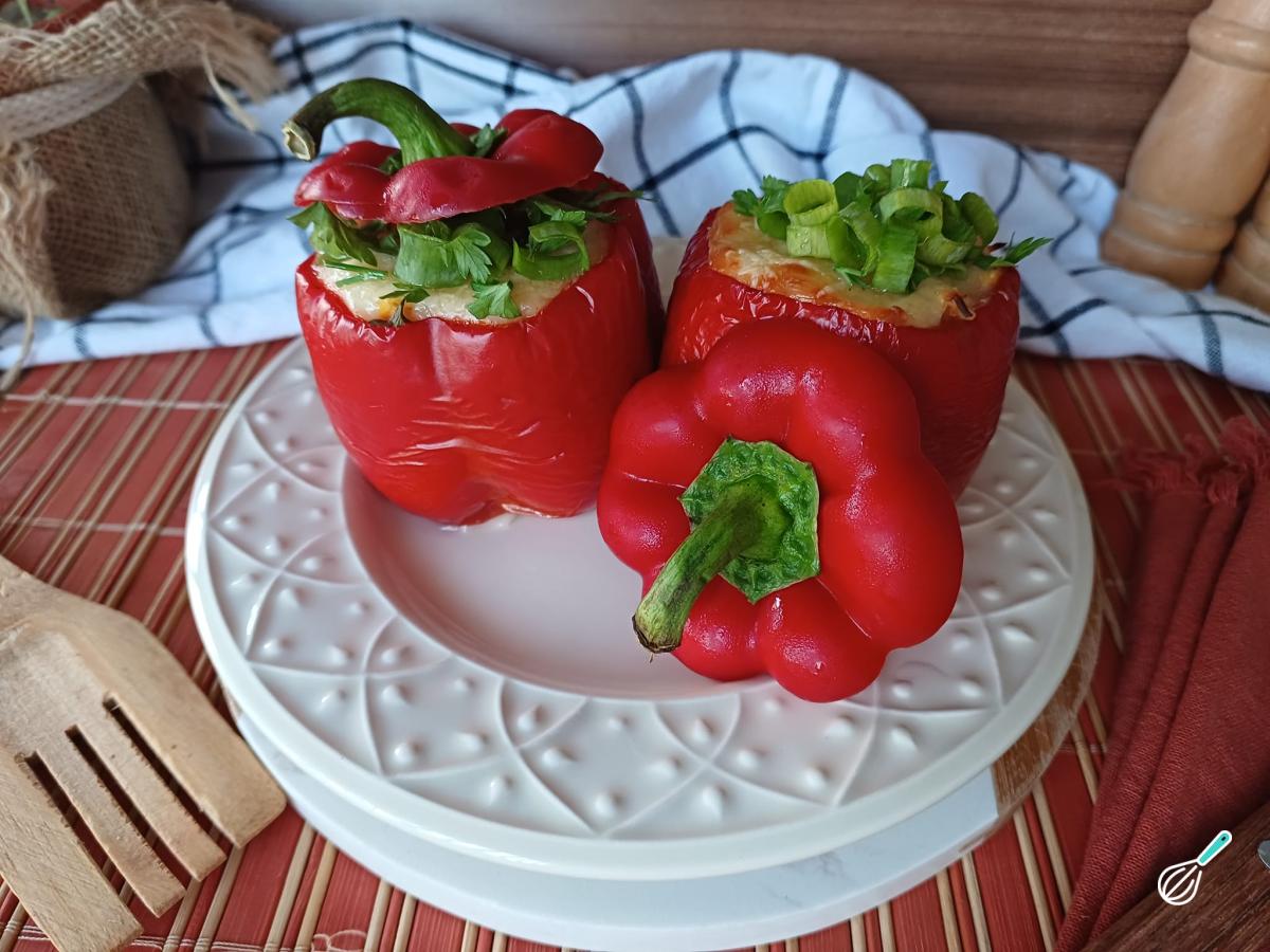 Receita de Pimentão recheado com arroz