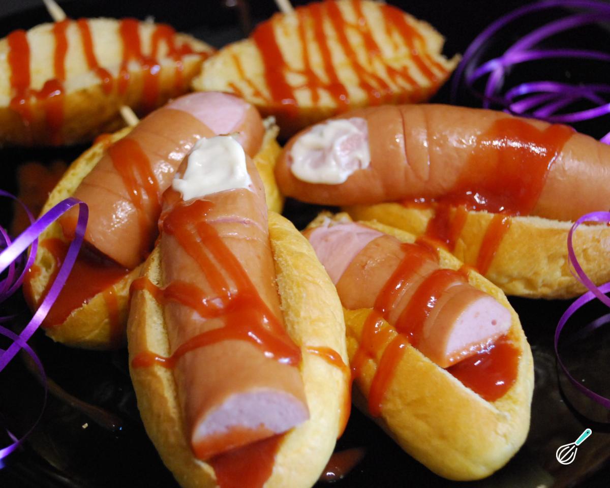 Receita de Dedos de salsicha para o Halloween