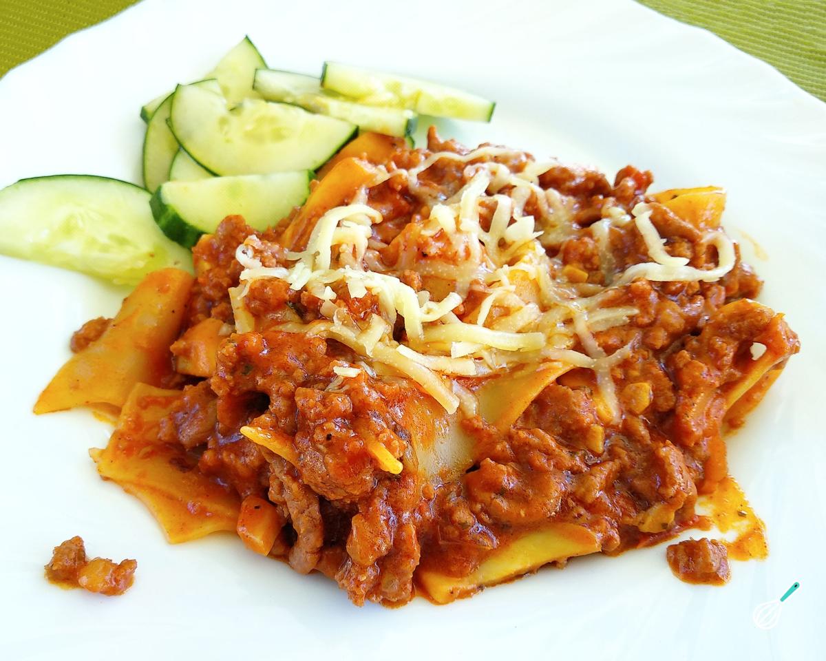 Receita de Macarrão à bolonhesa de uma panela só