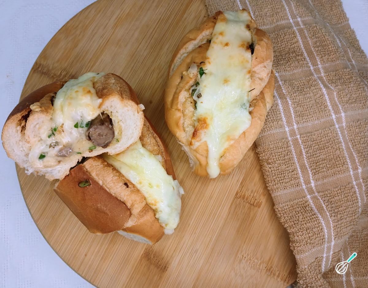 Receita de Pão de alho com coração