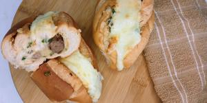 Receita de Pão de alho com coração