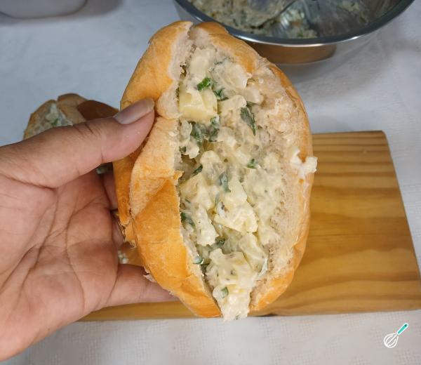 Receita de Pão de alho com coração - Passo 8