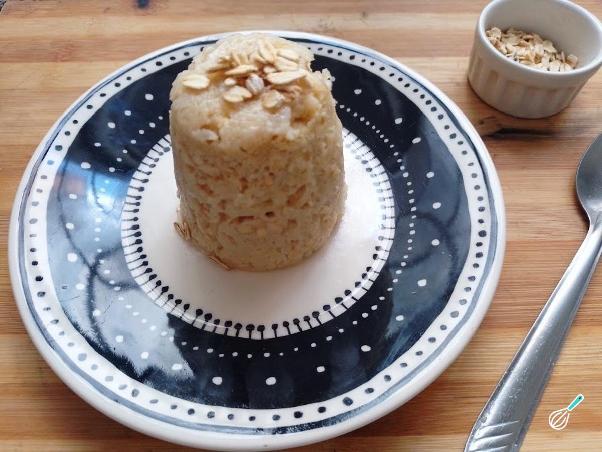 Receita de Bolo de caneca fit com aveia