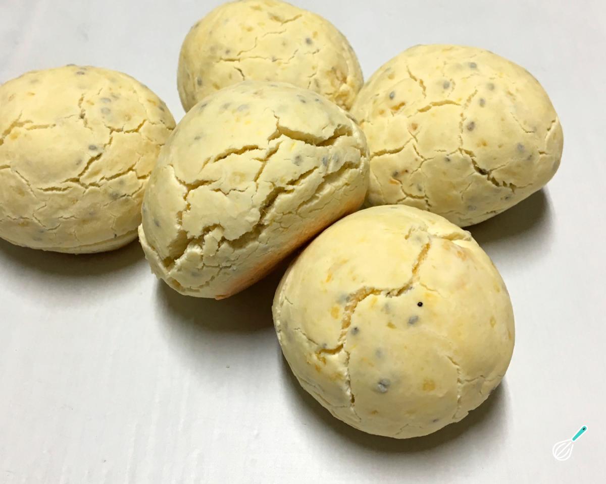Receita de Pão de mandioquinha com chia