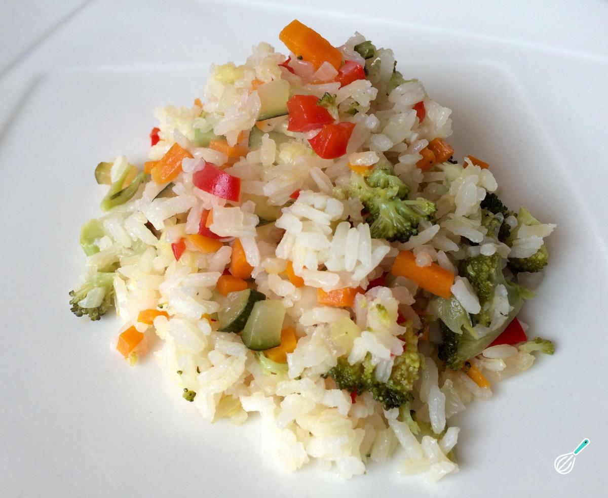 Receita de Arroz com legumes simples