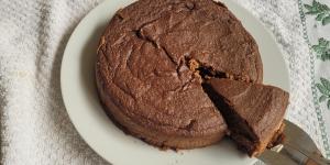 Receita de Bolo de chocolate fit de liquidificador