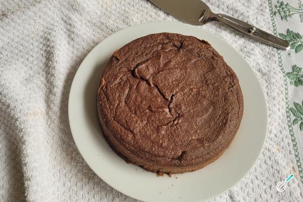 Receita de Bolo de chocolate fit de liquidificador - Passo 11