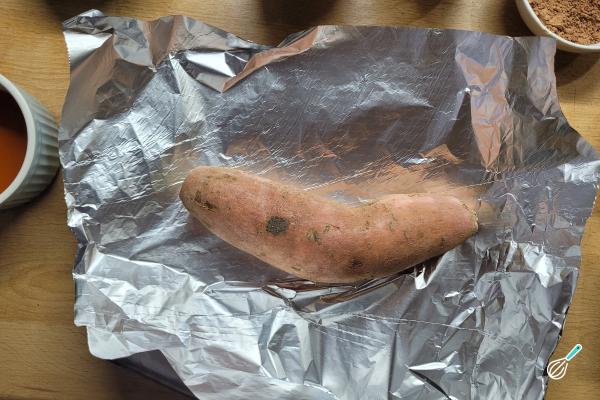 Receita de Bolo de chocolate fit de liquidificador - Passo 2