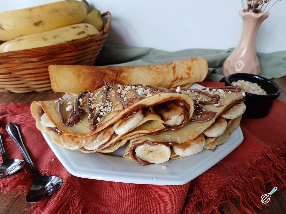 Receita de Crepe com nutella